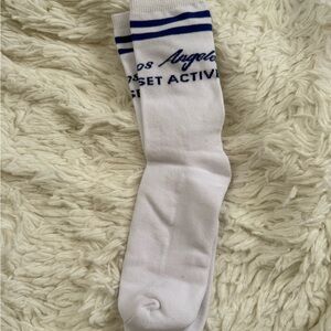 🆕SET Active White and Blue Palm Tree/Los Angeles Crew Socks (Limited Edition)